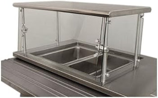 Advance Tabco NSGC-12-36 Self Service Sleek Shield Cafeteria Style Food Shield Sneeze Guard 36"W x 12"D x 18"H