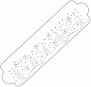 Martellato 40-W173 Decoration Christmas Trees Stencil, 293 x 64 mm, Others, White