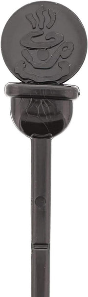 Paper Stix To Go Black Beverage Plug and Stirrer 200/Pack by Royal – Paper, Black, Model STRNPLUG-BK