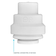 1/4 Inch OD Polypropylene End Cap by John Guest – 1 Count (Pack of 1), Plastic, White, Model PP4608WP