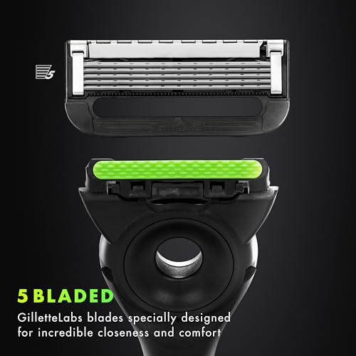 Gillette 1 Count (Pack of 1) / Silver and Black / 1 Razor, 1 Wall Hook, 2 Refills Cartridge Razors