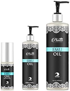 Platinum Skin Care Emu Oil | AEA Certified Pure | Fully Refined (4.5oz.)