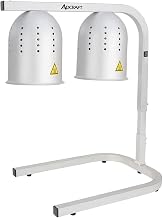 Adcraft Koval Inc. 500W 2 Bulbs Heat Lamp Food Warmer (Aluminum/2 Bulbs), (HL-2)