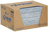 New PIG BLU107 Pig Blue Absorbent Mat Pad in Dispenser Box, Light-Weight, 1" Height, 19" Wide, 15" Length, Borosilicate Glass, (Pack of 50)