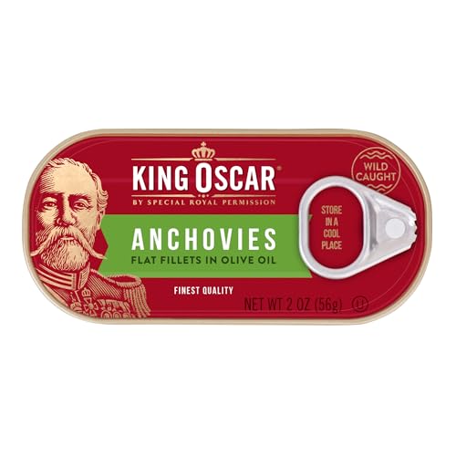 King Oscar Olive Oil / 2 Ounce (Pack of 18) / 18 Anchovies