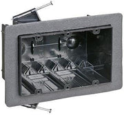 Carlon Non Metallic Electrical Box 54 Cu In 3-1/2 " Lx5-5/8 " Wx3-1/4 " D Polycarb 3 Gang Blk9