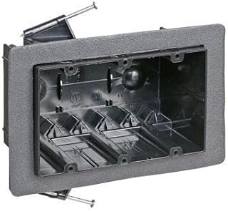 Carlon Non Metallic Electrical Box 54 Cu In 3-1/2 " Lx5-5/8 " Wx3-1/4 " D Polycarb 3 Gang Blk9