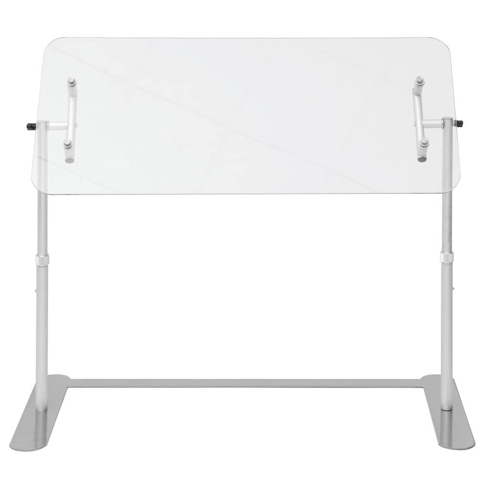 Adjustable Sneezeguard - 34.75"L by HUBERT – Tempered Glass, Model HU1022-35-39