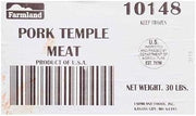 Farmland Pork Temple Meat, 30 Pound -- 1 each.
