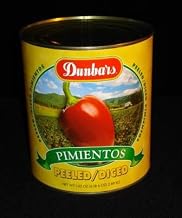 Moody Dunbar Diced Peeled Pimiento - no.10 can, 6 cans per case
