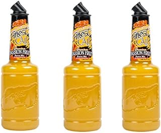 Finest Call Premium Passion Fruit Puree Drink Mix, 1 Liter Bottle (33.8 Fl Oz), Pack of 3