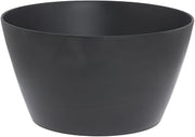 HUBERT Serving Bowl, Black Melamine - 12" Dia x 6 1/2" D