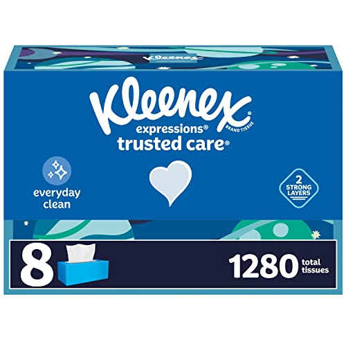 Kleenex White / 160 Count (Pack of 8) / 8 Box Tissues