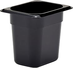 Cambro 86HP110 Food Pan 1/8 X 6" High Heat H-Pan Black Case of 6