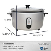 Panasonic 30 Cup / 120V / Cooker Commercial Rice Cookers