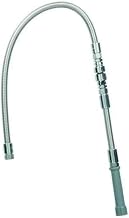 T&S Brass B-0044-V9 Hose, 44-Inch Flexible Stainless Steel, Backflow Preventer for Continuous Pressure Use