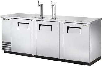 TRUE TDD-4-S-HC Four Keg Draft Beer Cooler, Two Column Beer Faucets, Stainless Steel Exteriors