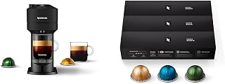 Nespresso Vertuo Next Coffee and Espresso Maker by De'Longhi, Matte Black with Capsules