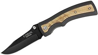 Camillus Slick / 8" Overall / 3" Blade/CARBONITRIDE TI/AUS-8 / ZYTEL Handle W/BURL Wood Inlays