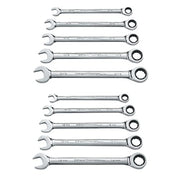 GearWrench No Size / 10 Piece SAE/Metric / Wrench Combination Wrenches