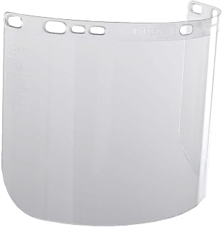 Jackson Safety Face Shield Window for Headgea Polycarbonate Unbound D Shape Clear 12 Units/case
