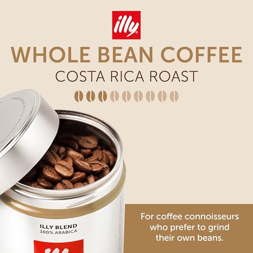 illy Costa Rica Single Origin Medium Roast / 8.8 Ounce (Pack of 6) / Whole Bean Coffee