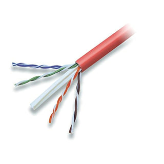 Cat6 Solid Bulk Ethernet Cable by Belkin – 1000 Foot, Polyvinyl Chloride, red, Model A7L704-1000RD-P