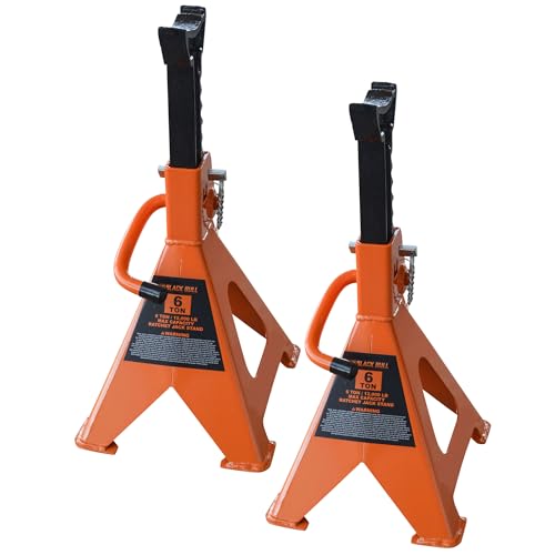 Black Bull 6 Ton / Orange & Black / 1 Jack Stands