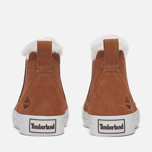Women's Skyla Bay 2.0 Mid Warm Lined Sneaker by Timberland – Leather, Rust Suede, Model TB0A2AEW