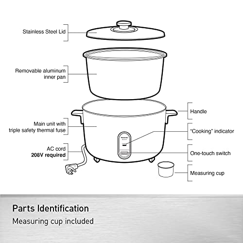 Panasonic 40 Cup / 208V / Cooker Commercial Rice Cookers