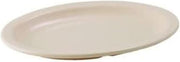 Winco MMPO-96 Platter, 9-3/4" X 6-3/4", Oval, Narrow Rim, Melamine, Tan - Plastic Platters-MMPO-96