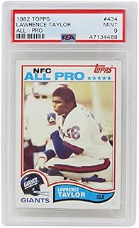 Lawrence Taylor (Giants) 1982 Topps Football #434 RC Rookie Card - PSA 9 MINT (C)