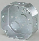 Hubbell Raco 8125 4" Octagon Box With 4 Side & 5 Bottom Knockouts