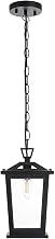 Elegant Lighting Berks 7" Outdoor Pendant in Black