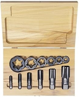 IRWIN Industrial Tools 1923 Tap and Hex Rethreading Die Set, 12-Piece