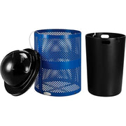 Global Industrial Blue / Industrial / 36.0 gallons Trash, Recycling & Compost