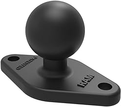 Diamond Ball Base with AMPS Pattern, B Size 1" Ball | 2-hole AMPS mounting pattern, compatible with RAM Mounts holders and arms