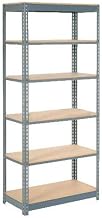 Global Industrial Boltless Heavy Duty Shelving 48" W x 12" D x 72" H, 6 Shelves, Wood Deck