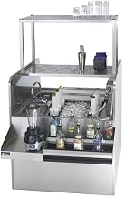 Krowne Metal KRPT-42RP-10 Royal Series Underbar Pass-Thru Ice Bin/Cocktail Station 42"W x 45"D w/ 24"W Ice Bin on Right