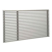 Uni-Fit Outdoor Architectural Louver - Clear Anodized by Friedrich – aluminum, Gray, Model UXAA