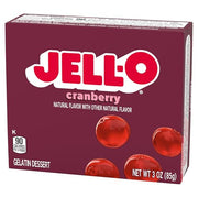 Jell-O Cranberry / 3 Ounce (Pack of 12) / 12 Gelatin