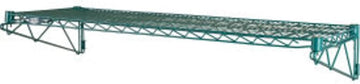 Nexel Poly-Green Wall Mount Wire Shelf, Additional Level 54" W x 14" D