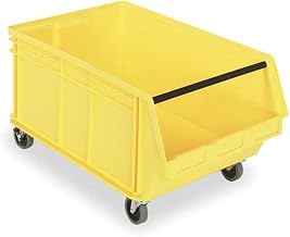 Mobile Bin,29 In. L,18-3/8 In. W,Yellow