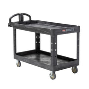 Rubbermaid Commercial Products Black / Large / 2-Shelf Utility Carts