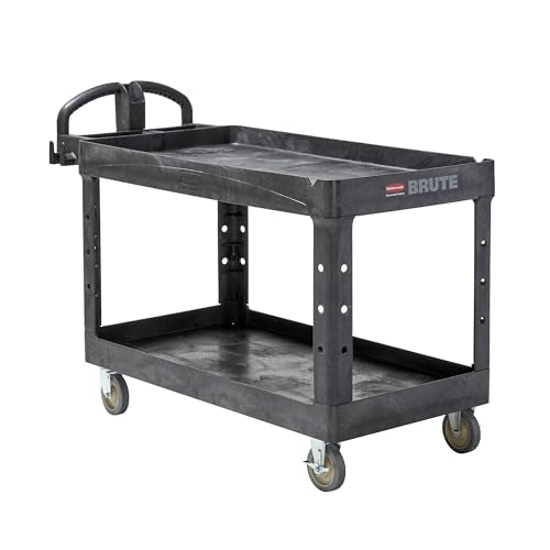 Rubbermaid Commercial Products Black / Large / 2-Shelf Utility Carts
