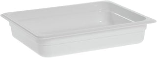 Cambro White Camwear Half Size Food Pan, 2-1/2" H