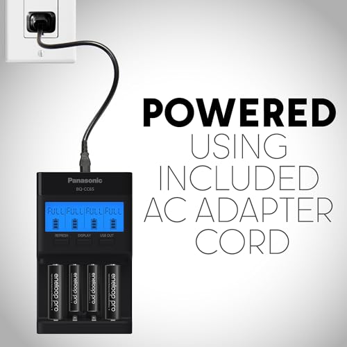Panasonic (Pack of 1) / Battery Charger / Black Battery Chargers