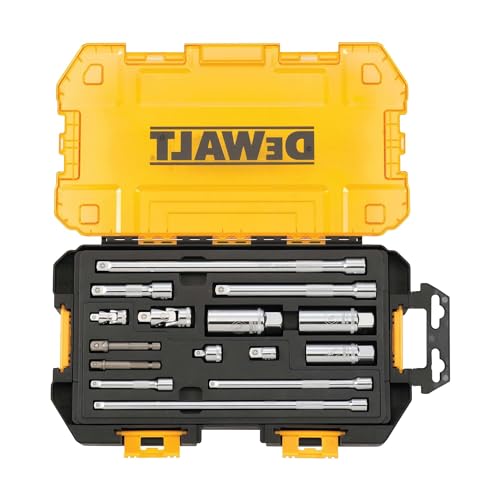 DEWALT Accessory tool kit, 15pc / One Size / Multi Socket & Socket Wrench Sets