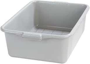 Tote Box, 20 in L x 15 in W x 7 in H, Gray