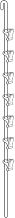 Beige Metal Hanging Strip Rod - 19 1/2"L